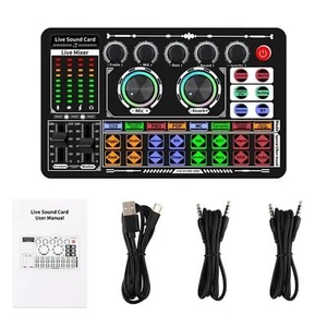 F999 Sound Card Recording Equipment Bluetooth For Live Broadcasts/Podcast - Picture 1 of 14