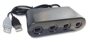 4-port GameCube GC to Wii U and PC Controller Gamepad Converter Adapter Cable UK - Picture 1 of 4