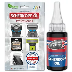 Orig. Syprin Scherkopf-Öl für Haarschneidemaschinen Haarschneider Rasierer - Bild 1 von 6