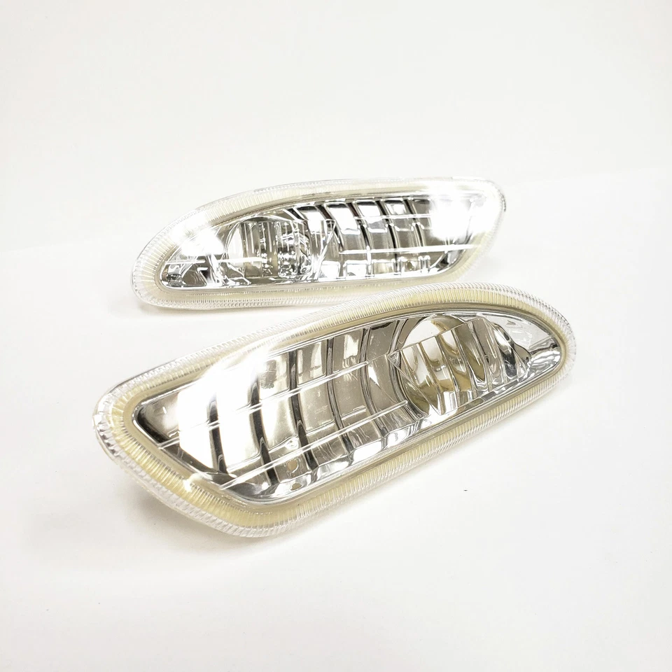 For 2001-2007 Mercedes-Benz C-Class Euro Chrome Clear Front Side Marker Lights - Imagem 1 de 4