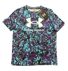 Under Armour Boy's S Camouflage Shirt Big Sportstyle Logo Printed S/S Tee NWT - Picture 1 of 4