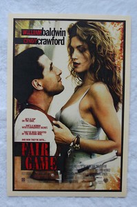 Fair Game Lobby Card Movie Poster William Baldwin Cindy Crawford