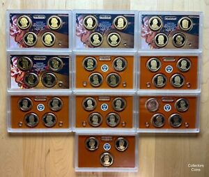 2007-2016 Presidential Dollar 39 Coin S Proof Set wOriginal Mint Lenses (No COA)