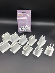 ClosetMaid White Side Wall Brackets 10 & New pack of Drywall shelf Clips. - Picture 1 of 8