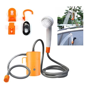 Tragbar Camping Dusche m/ Akku Brause Tauchpumpe Garten Outdoor Hundedusche USB - Bild 1 von 10