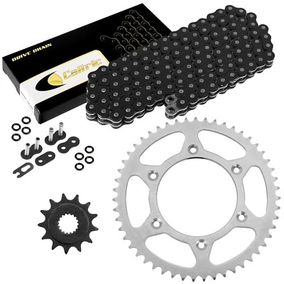 Комплект черной уплотнительной цепи привода и звездочки для Honda CRF450X 2005-2016 - Изображение 1 из 4