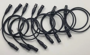 Paquete de cables DMX SMALL-EYE 3 pies 7 - 5 pines macho a hembra, 4 núcleos blindados DMX - Imagen 1 de 2