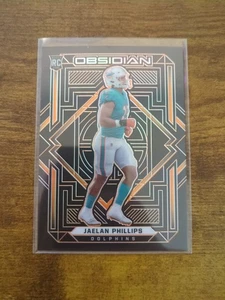 2021 Panini Obsidian Rookies ORANGE /75 Jaelan Phillips Rookie RC Dolphins - Picture 1 of 2
