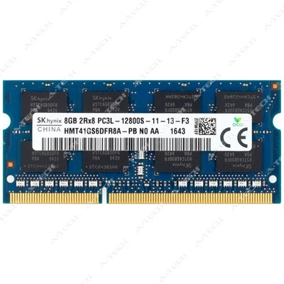 Hynix 8GB DDR3 1600 MHz PC3-12800 2Rx8 SODIMM Laptop Memory RAM HMT41GS6DFR8A-PB - Image 1 of 2