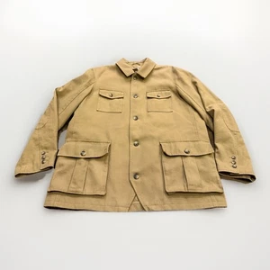 Duluth Trading Mens Khaki Beige Barn Chore Canvas Heavyweight Jacket XLT NWOT - Picture 1 of 9