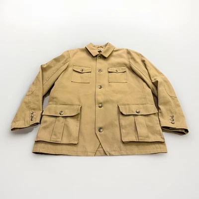 Duluth Trading Mens Khaki Beige Barn Chore Canvas Heavyweight Jacket XLT NWOT - Image 1 of 4