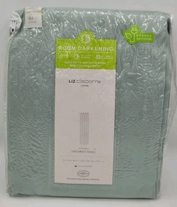 Liz Claiborne JCP Kathryn Restoration Green Grommet Curtain Panel Drape 50 x 84 - Picture 1 of 4