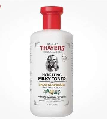 Thayers Tónico Hidratante Lechoso Champiñón Nieve Ácido Hialurónico, Suaviza 12 OZ Foto 1 de 4