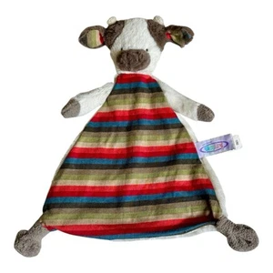 Mary Meyer BooBoo MooMoo Kuh Plüsch Knoten Lovey gestreift Baby Sicherheitsdecke 11 Zoll - Bild 1 von 5