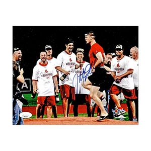Foto autografiada 8x10 firmada por Jonathan Papelbon de los Medias Rojas de Boston certificado de autenticidad JSA - Imagen 1 de 1