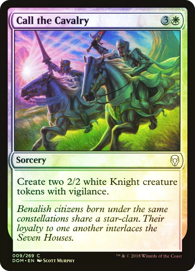 MTG FOIL Call the Cavalry  - Dominaria #009 - Image 1 of 1