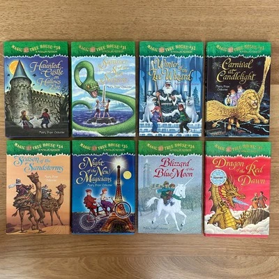 Lot of 8: Magic Tree House #30-37, Hardcover, Embossed Dust Jackets, 1st Edition - Image 1 of 4