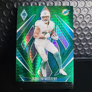 π¬ 2024 Panini Phoenix Football #122 β Raheem Mostert Green Hyper Prizm /30 MIA - Picture 1 of 4