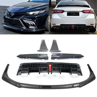 Front Bumper Lip+Rear Diffuser Winglet kit Yofer V2 Style For Toyota Camry SE - Image 1 of 4