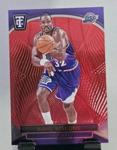 Tarjeta Panini 2024-25 totalmente certificada Karl Malone roja/149 no. 186 - Imagen 1 de 3