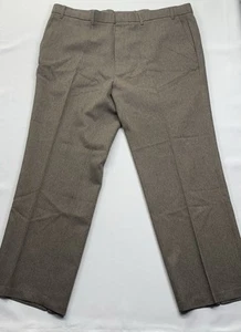 Levis Pants Mens 44x30 Action Slacks 70s Talon Brown Flat Front - Picture 1 of 9