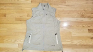 New Womens Cabelas Out & About Light Vest Sleeveless Khaki Beige M Full Zip $79 - Picture 1 of 8