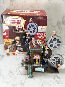Vintage 1993 Enesco Mice Hooray for Hollywood Animated Music Box Projector Read - Picture 1 of 11