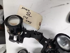 97-04 Corvette C5 Front Fog Lights PAIR with Brackets USED SET FLAWED - Picture 1 of 5