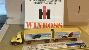INTERNATIONAL HARVESTER SERIES DOUBLES TRACTOR & DOUBLES TRAILERS WINROSS TRUCK - Picture 1 of 3