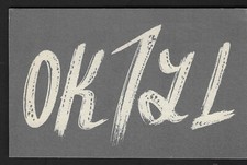 QSL QSO Radio CARD"OK1YL,Zdeněk Menšík,68",Czechoslovekia(Q5957)