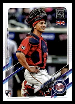 2021 Topps UK Edition Ben Rortvedt  Rookie 180 Minnesota Twins - Image 1 of 2