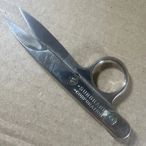 Vintage 4.5" Snips Scissors Sunbrand Corp Gold Seal Thread Snips St. Pete USA - Picture 1 of 11