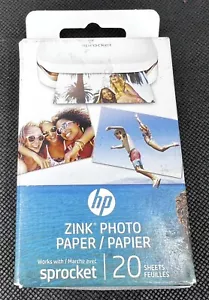 HP ZINK Sticky-Backed Photo Paper /2" x 3" Snapshots /20 sheets - Picture 1 of 6