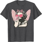 Retro Cupid Valentine Day Cute Vintage Cupid Blowing Bubble T-Shirt
