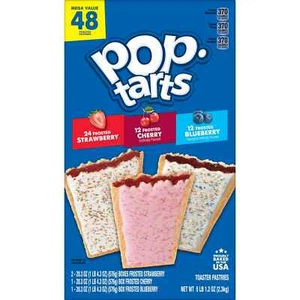 Pop Tarts Variety Pack Breakfast Toaster Pastries,81.2 oz, 48 Count - Picture 1 of 12