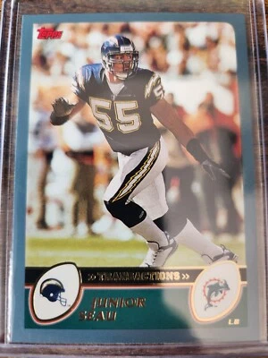 2003 Topps Junior Seau #98 San Diego Chargers Dolphins - Image 1 of 2