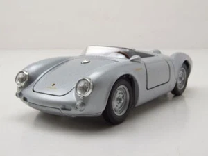 Porsche 550 Spyder silber Modellauto 1:24 Welly - Bild 1 von 10