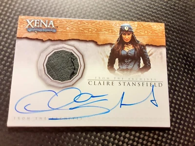 Tarjeta de Disfraz Autógrafo Xena BEAUTY & BRAWN #AC1 CLAIRE STANSFIELD Alti 500 Hecha Foto 1 de 2