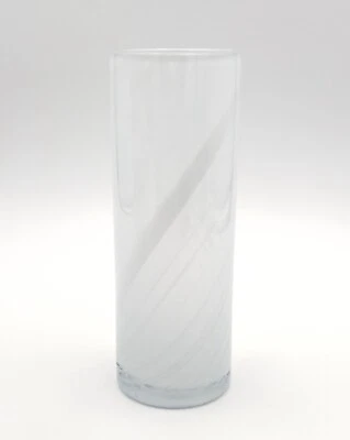 Jarrón vintage años 80 Torben Jorgensen, brumoso, mediano 8” alto Holmegaard Dinamarca Foto 1 de 4