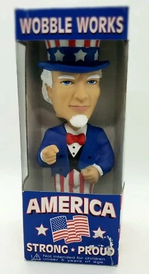 Funko Tío Sam Wobbler Works Wacky Wobbler Bobble-Head Foto 1 de 4