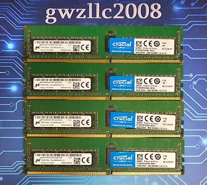 64GB (4x16GB) PC4-21300 DDR4-2666MHz 1Rx4 Reg-ECC Crucial CT16G4RFS4266.18FD1 - Picture 1 of 2