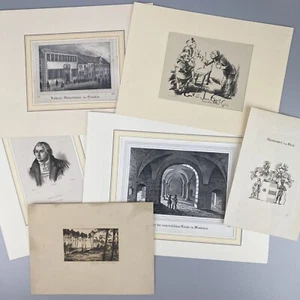 Konvolut Kunstdrucke, u.a. Walter Becker, Eugen Lindenberg, Luther, Eisleben etc - Bild 1 von 8