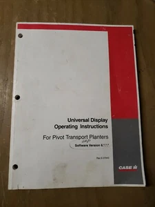 CASE IH Universal Display Operating Instructions V6 Pivot Transport #1J-2197-X18 - Picture 1 of 3