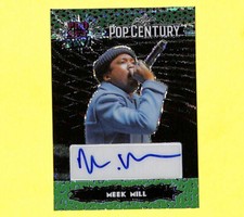 2023 Leaf Pop Century Meek Mill Pro Set Raps 4/4 Green Auto Autograph Card