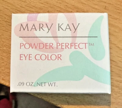 NEW MARY KAY Powder Perfect Eye Color .09oz -  Brilliant Blue 5525  - NOS Shadow - Image 1 of 2