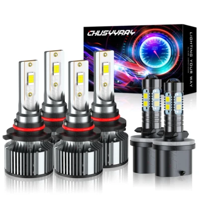For Saturn SL SL1 SL2 Base Sedan 4-Door 1996-2002 LED Headlight Fog Lights Bulbs - Image 1 of 4