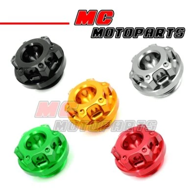 Крышка маслозаливной горловины с ЧПУ подходит для Kawasaki ZRX1200 Z250 Z300 ZX6R 636 Ninja ZX14R Z750 S R - Изображение 1 из 4