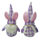  2 Pcs Purple Non-woven Fabric Faceless Easter Toy Plush Elf Decoration Chucky