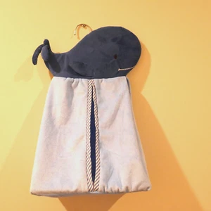 Whale Nursery Hanging Diaper Stacker Holder Baby Pottery Barn Style Nautical - Picture 1 of 6