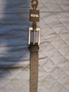 New MICHAEL KORS MK LOGO Belt Black Color MK logo Size: Small - Picture 1 of 7